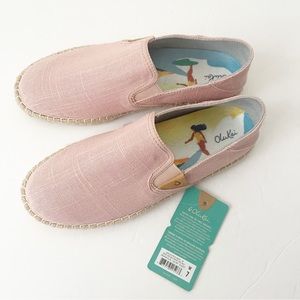OluKai Kaula Pa'a Kapa Convertible Espadrille Rose Sea Salt Size 7 NEW
